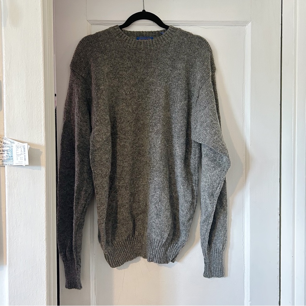 Grey Wool Pendleton Sweater